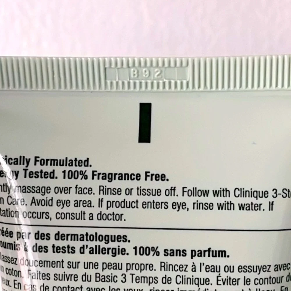 Brand New Set of 2 Clinique 7 Day Scrub Cream Rinse-Off Formula Exfoliant Polish